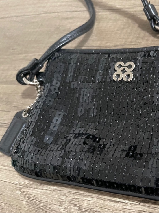 Coach black sequins evening universal small wristlet - Picture 3 of 7